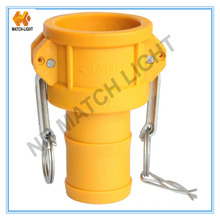 Plastic Coupler Type C with Grooved Hose Shank Kamlock Coupling